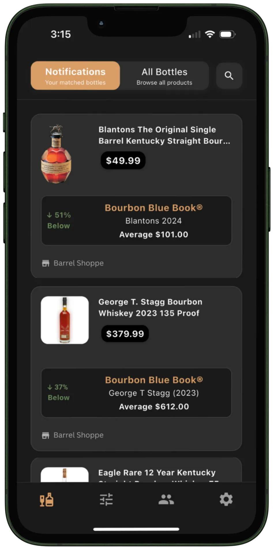 BRBNFNDR App Screenshot