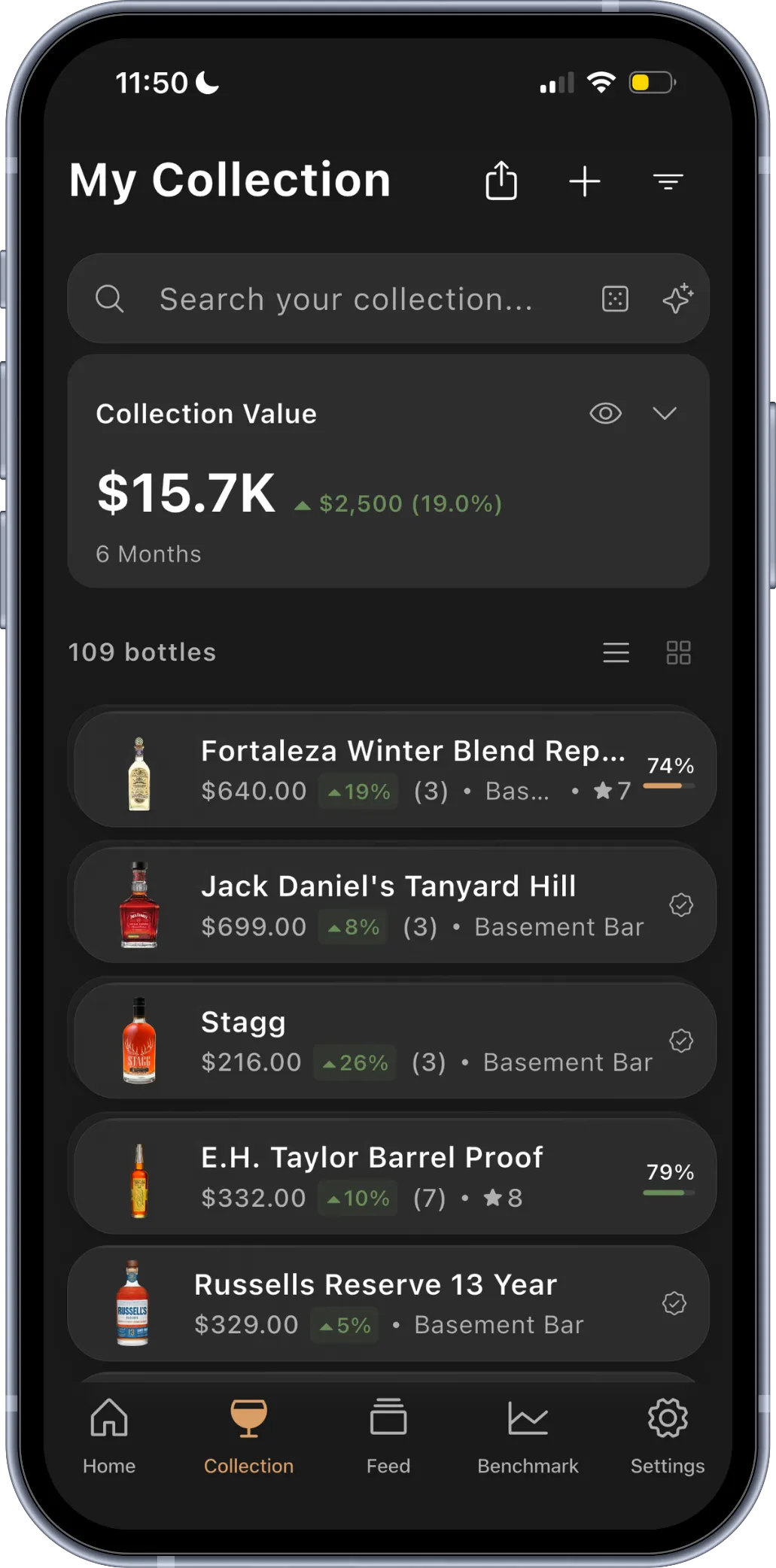 Collection Value Tracking