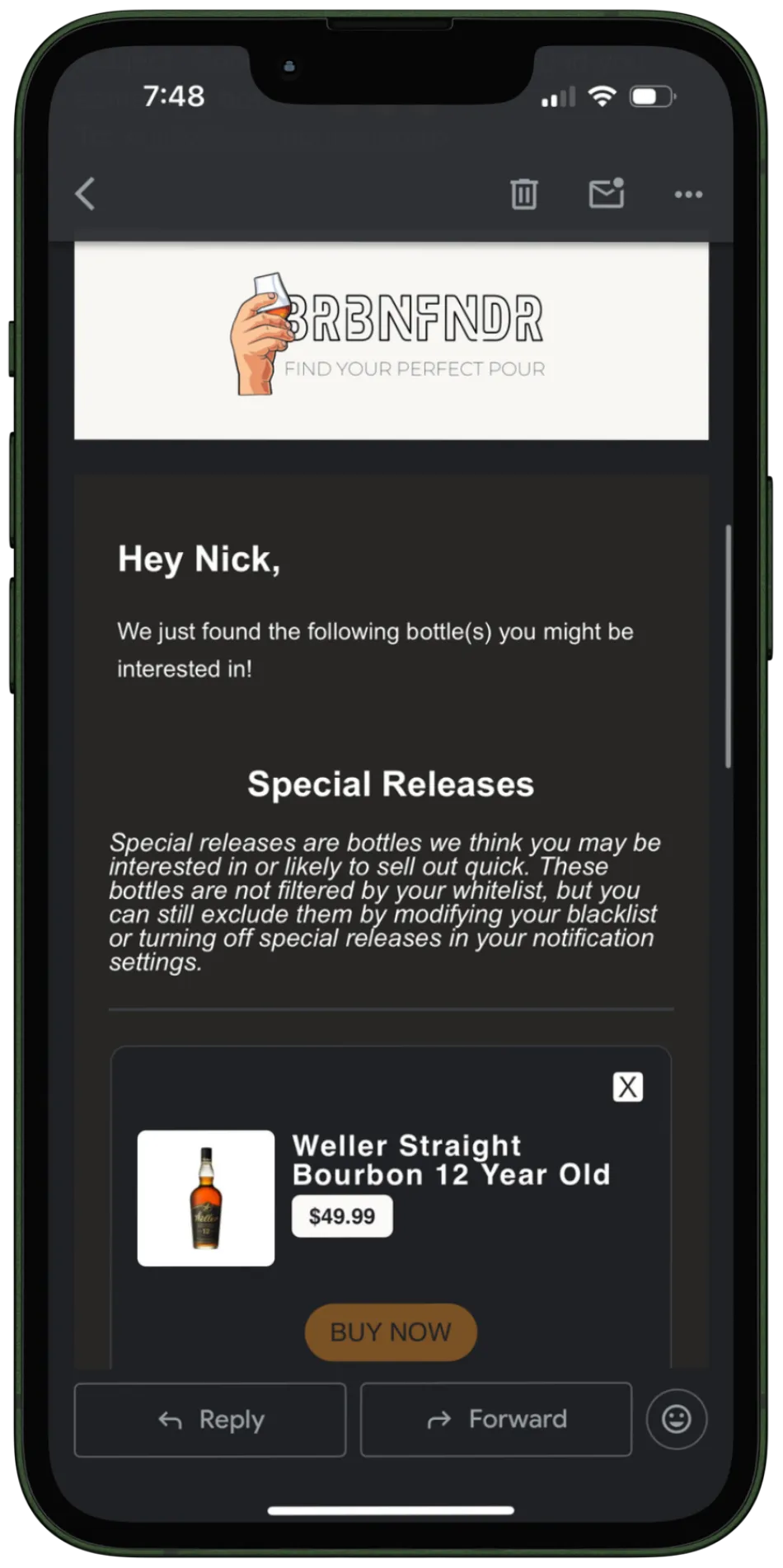 Example Notification
